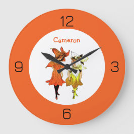 Lieferung von Party für die Blume von Trillium Tig Große Wanduhr