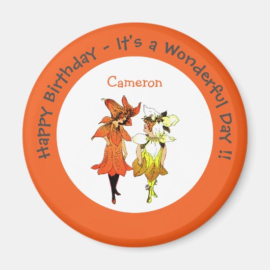 Lieferung von Party für die Blume von Trillium Tig Magnet (Vorne)