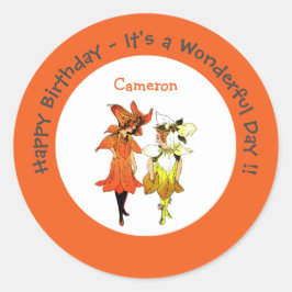 Lieferung von Party für die Blume von Trillium Tig Runder Aufkleber