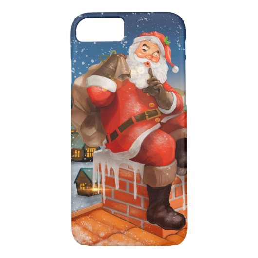 Lieferung von Santa Claus Chimney Case-Mate iPhone Hülle (Rückseite)