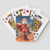 Lieferung von Santa Claus Chimney Spielkarten (Rückseite)