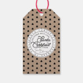 Lieferung von Santa Express Paketen | Santa Certif Geschenkanhänger (Rückseite)