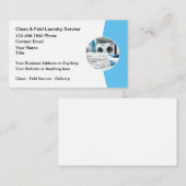 Lieferung von sauberem und geflochtenem Wäsche Terminkarte (Vorne/Hinten)