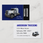 Lieferung von Semi Truck Visitenkarte (Vorne/Hinten)