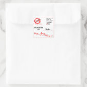 Lieferung von Weihnachten Quadratischer Aufkleber (Tasche)