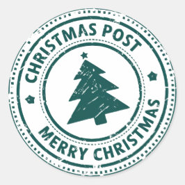 Lieferung von Weihnachten Runder Aufkleber