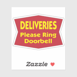 Lieferungen bitte an die Tür koppeln Aufkleber
