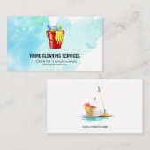 Lieferungen | Reinigungsdienste - Visitenkarte (Vorne/Hinten)