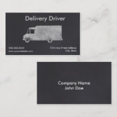 Lieferungs-Fahrer-Visitenkarte-Schablone Visitenkarte (Vorne/Hinten)