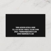 Lieferungs-Visitenkarte Visitenkarte (Rückseite)