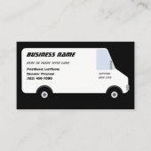 LieferVan Black Business Card Visitenkarte (Vorderseite)
