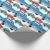 Lieferwagen-Bauernhof-LKW Geschenkpapier (Ecke)