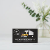 Lieferwagen | Crane | Konstruktion Visitenkarte (Stehend Vorderseite)