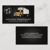 Lieferwagen | Crane | Konstruktion Visitenkarte (Vorne/Hinten)