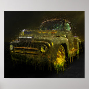 Lieferwagen des International-1951 Poster