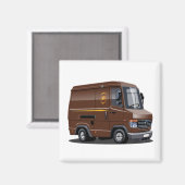 Lieferwagen für Cartoon Magnet (Vorderseite/Rückseite)