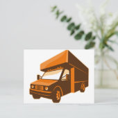 Lieferwagen für Lastkraftwagen Postkarte (Stehend Vorderseite)