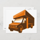 Lieferwagen für Lastkraftwagen Postkarte (Vorne/Hinten)