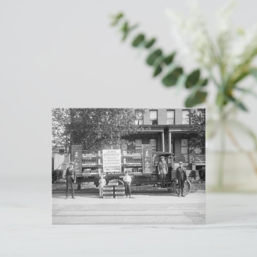 Lieferwagen für Soda-Pop, Anfang der 20er Jahre Postkarte (Stehend Vorderseite)