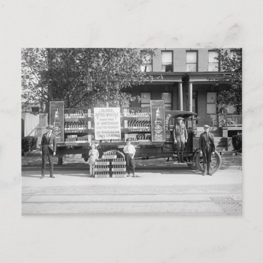 Lieferwagen für Soda-Pop, Anfang der 20er Jahre Postkarte (Vorderseite)