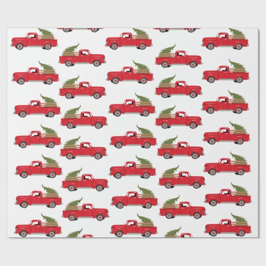 Lieferwagen Geschenkpapier (Flach)