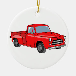 Lieferwagen Keramik Ornament