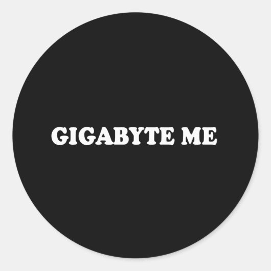 Lieferwagen Line - GIGABYTE ME T - SHIRT Runder Aufkleber (Vorderseite)
