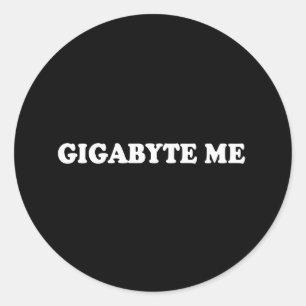 Lieferwagen Line - GIGABYTE ME T - SHIRT Runder Aufkleber