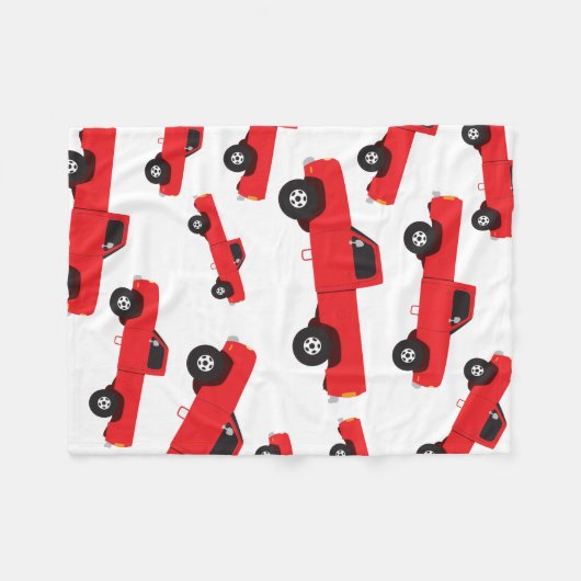 Lieferwagen LKW Fleecedecke (Vorderseite (Horizontal))