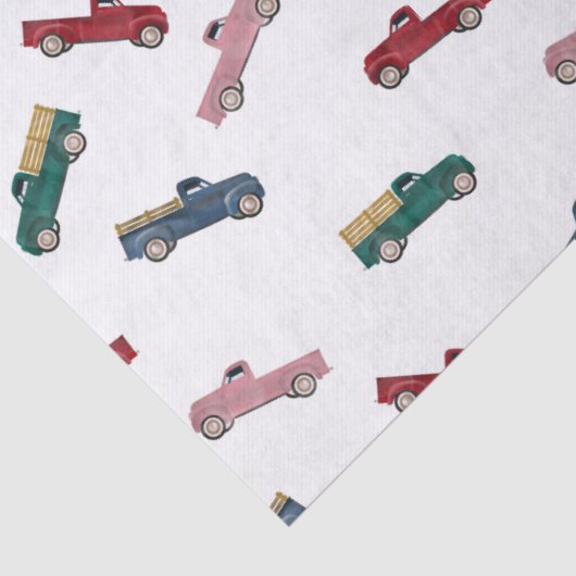 Lieferwagen LKW Niedliche Kraftfahrzeuge Seidenpapier (Detail)