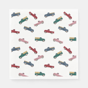 Lieferwagen LKW Niedliche Kraftfahrzeuge Serviette