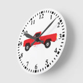 Lieferwagen LKW Runde Wanduhr (Winkel)