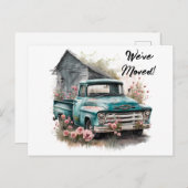 Lieferwagen LKW Wir haben die Postkarte verschoben (Vorne/Hinten)