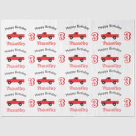 Lieferwagen LKWs Name & Alter Seidenpapier