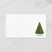 Lieferwagen Nordpol Weihnachtsgeschenk-Tag Begleitkarte (Rückseite)