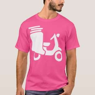 Lieferwagen Pizza Scooter  T-Shirt