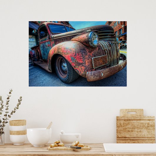 Lieferwagen Poster (Küche)