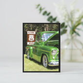 Lieferwagen Route 66 Geschenke Postkarte (Stehend Vorderseite)