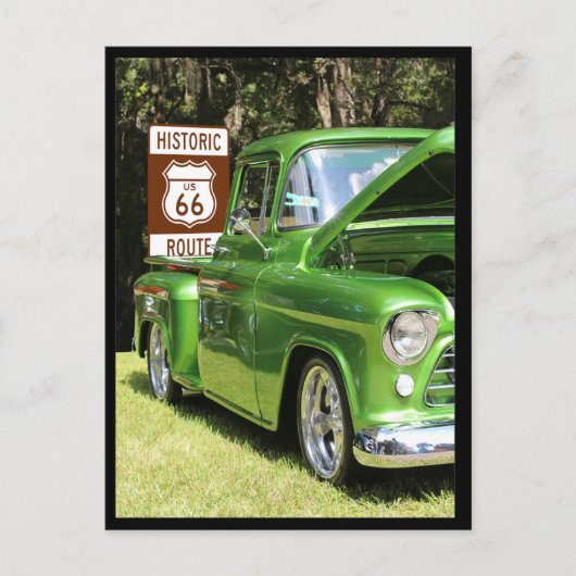 Lieferwagen Route 66 Geschenke Postkarte (Vorderseite)