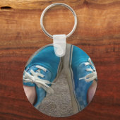 Lieferwagen Schuhe blau Schlüsselanhänger (Vorderseite)
