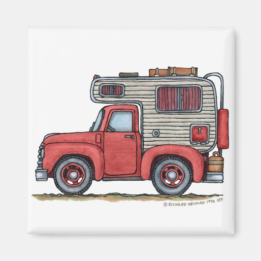 Lieferwagen Truck Camper RV Magnete Magnet (Vorne)