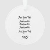 Lieferwagen Truck Ornament (Rückseite)