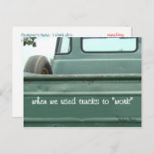 Lieferwagen-Truck-Postkarte Nr. 1 - anpassen Postkarte (Vorne/Hinten)