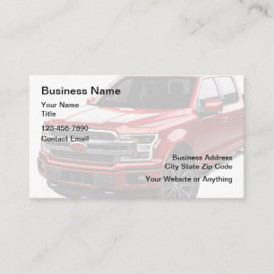 Lieferwagen Truck Theme Business Cards Visitenkarte