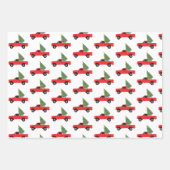 Lieferwagen Truck Weihnachtsbaum Geschenkpapier Set (Vorderseite 3)