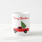 Lieferwagen Truck Weihnachtsbaum Kaffeetasse (Mittel)