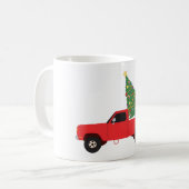 Lieferwagen Truck Weihnachtsbaum Kaffeetasse (Vorderseite Links)