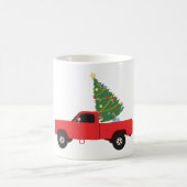 Lieferwagen Truck Weihnachtsbaum Kaffeetasse (Mittel)