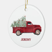Lieferwagen Trucks Niedliche Fahrzeuge Weihnachtsb Keramik Ornament (Links)