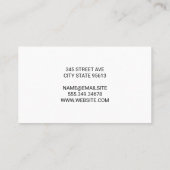 Lieferwagen und Kurier mit Box Visitenkarte (Rückseite)